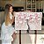 Quadro Decorativo Flutuante Arte Floral Sakura Flor de Cerejeira Rosa e Branco Horizontal - Imagem 1