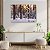 Quadro Decorativo Flutuante Paisagem de Floresta com Árvores Secas na Neve Horizontal - Imagem 3