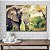 Quadro Decorativo Flutuante Animal Selvagem Elefante Na Floresta Horizontal - Imagem 4