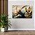 Quadro Decorativo Flutuante Floral Flores de Aquarela Abstratas Horizontal - Imagem 2