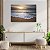 Quadro Decorativo Flutuante paisagem Por do Sol na Praia Horizontal - Imagem 3