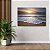 Quadro Decorativo Flutuante paisagem Por do Sol na Praia Horizontal - Imagem 2