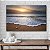 Quadro Decorativo Flutuante paisagem Por do Sol na Praia Horizontal - Imagem 4