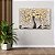 Quadro Decorativo Flutuante Cerejeira Amarela Abstrata Horizontal - Imagem 2