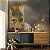 Quadro Decorativo Canvas Abstrato Composição de Folhas Verdes com Detalhes Dourados Vertical - Imagem 2