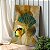 Quadro Decorativo Canvas Abstrato Composição de Folhas Verdes com Detalhes Dourados Vertical - Imagem 4
