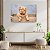 Quadro Decorativo Flutuante Pets Filhote de Cachorro Bordeaux Bebe Horizontal - Imagem 3