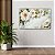 Quadro Decorativo Flutuante Floral Ramo de Flores Brancas Horizontal - Imagem 2