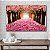 Quadro Decorativo Flutuante Paisagem de Túnel de Árvores de Flores Cor de Rosa Horizontal - Imagem 4