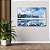 Quadro Decorativo Flutuante Paisagem Inverno com Lago Congelado com Rachaduras Horizontal - Imagem 2