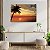 Quadro Decorativo Flutuante Paisagem Fim de Tarde Por do Sol na Praia Horizontal - Imagem 3