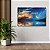Quadro Decorativo Flutuante Paisagem do Anoitecer com a Lua Horizontal - Imagem 2