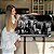 Quadro Decorativo Flutuante Animais Manada de Elefantes Preto e Branco Horizontal - Imagem 1