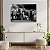Quadro Decorativo Flutuante Animais Manada de Elefantes Preto e Branco Horizontal - Imagem 3
