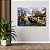 Quadro Decorativo Flutuante Paisagem Outono Ponte de Madeira sobre o Lago Horizontal - Imagem 2