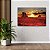Quadro Decorativo Flutuante Paisagem de Por do Sol em meio as Montanhas no Deserto Horizontal - Imagem 2