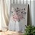 Quadro Decorativo Canvas Pintura de Mulher Com Flor no Rosto Vertical - Imagem 1