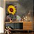 Quadro Decorativo Canvas Pintura de Girassol Amarelo Vertical - Imagem 4