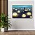 Quadro Decorativo Flutuante Composição Abstrata de Barco no Mar com Luas Boiando Horizontal - Imagem 2