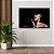 Quadro Decorativo Flutuante Beleza Feminina Mulher Misteriosa de Chapéu e Batom Vermelho Horizontal - Imagem 2