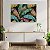 Quadro Decorativo Flutuante Composição Abstrata de Folhas Coloridas Horizontal - Imagem 3