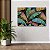 Quadro Decorativo Flutuante Composição Abstrata de Folhas Coloridas Horizontal - Imagem 2