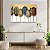 Quadro Decorativo Flutuante Composição Abstrata de Folhas Coloridas Horizontal - Imagem 3