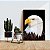 Quadro Decorativo Flutuante Animal Silvestre Águia de Cabeça Branca em Perfil Vertical - Imagem 3