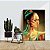 Quadro Decorativo Flutuante Mulher Beleza Feminina Perfil Maquiagem Dourada Gold Luxo Vertical - Imagem 3