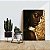 Quadro Decorativo Flutuante Mulher Beleza Feminina Brincos de Argola Gold Vertical - Imagem 3