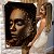 Quadro Decorativo Flutuante Mulher Beleza Feminina Maquiagem Brilho Gold Shine Vertical - Imagem 1