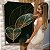 Quadro Decorativo Flutuante Abstrato Folhas Gold Shine Vertical - Imagem 1