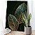 Quadro Decorativo Flutuante Abstrato Folhas Gold Shine Vertical - Imagem 2