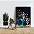 Quadro Decorativo Flutuante Abstrato Moderno Estilo Nórdico com Pássaros Douradas Vertical - Imagem 3