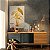 Quadro Decorativo Canvas Abstrato Folhas em Ouro Luxo Vertical - Imagem 2