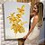 Quadro Decorativo Canvas Abstrato Folhas Gold Shine Vertical - Imagem 5