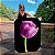 Quadro Decorativo Canvas Floral Flor Tulipa Roxa com Fundo Preto Vertical - Imagem 6