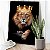 Quadro Decorativo Canvas Leão de Juda Rei com Coroa - Imagem 2