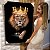 Quadro Decorativo Canvas Leão de Juda Rei com Coroa - Imagem 6