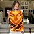 Quadro Decorativo Canvas Rosto Feminino Dourado com Jóias Vertical - Imagem 5