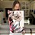 Quadro Decorativo Canvas  Floral Flores com Fundo Abstrato Vertical - Imagem 5
