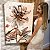 Quadro Decorativo Canvas Flores com Fundo Abstrato Vertical - Imagem 6