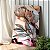 Quadro Decorativo Canvas Flores com Fundo Abstrato Vertical - Imagem 3