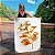 Quadro Decorativo Canvas Flor Hortência Dourada Vertical - Imagem 1