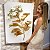 Quadro Decorativo Canvas Flor Hortência Dourada Vertical - Imagem 6