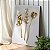 Quadro Decorativo Canvas Trio de Flores Douradas Vertical - Imagem 3