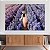 Quadro Decorativo Canvas Mulher Andando Campo de flores Lilás - Imagem 3