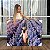 Quadro Decorativo Canvas Mulher Andando Campo de flores Lilás - Imagem 1