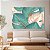 Quadro Decorativo Canvas Folhas Abstratas em Linhas Minimalistas Azul - Imagem 3