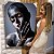 Quadro Decorativo Canvas Mulher com Maquiagem Dourada Pele Cinza Vertical - Imagem 6